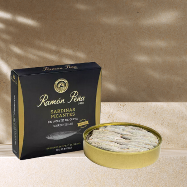 Sardines à l’Huile d’Olive Piquante – Ramón Peña (20-25 pièces) - LA BODEGA DE JULIA