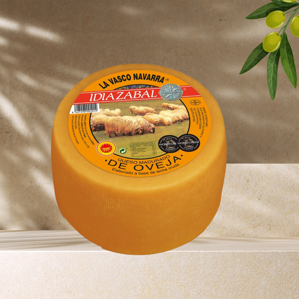 Idiazabal La Vasco Navarra – Fromage de Brebis au Lait Cru Affiné et Fumé - LA BODEGA DE JULIA